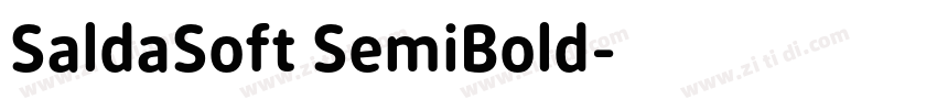 SaldaSoft SemiBold字体转换